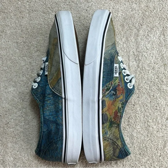 Vans x Van Gogh Museum Self Portrait Sneakers Unisex Shoe Men 7.5 Women 9 - Picture 8 of 9
